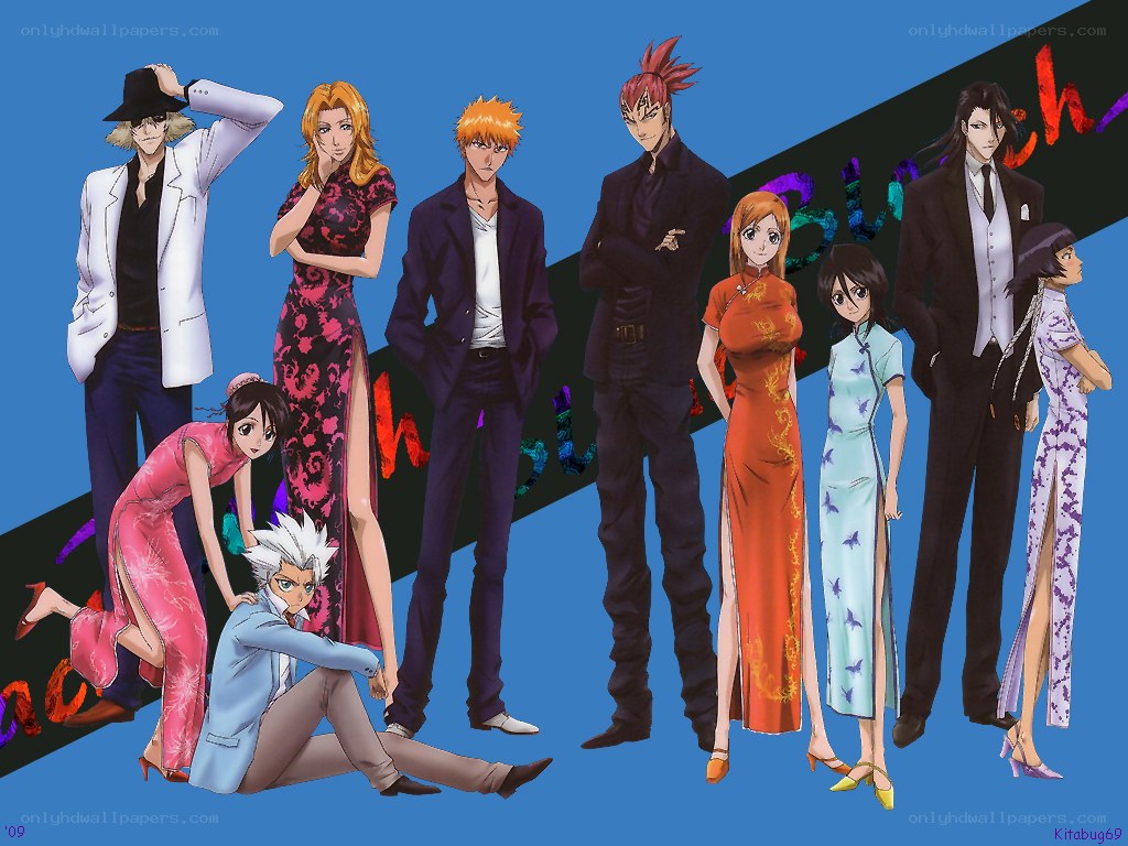 Bleach characters in formal wear