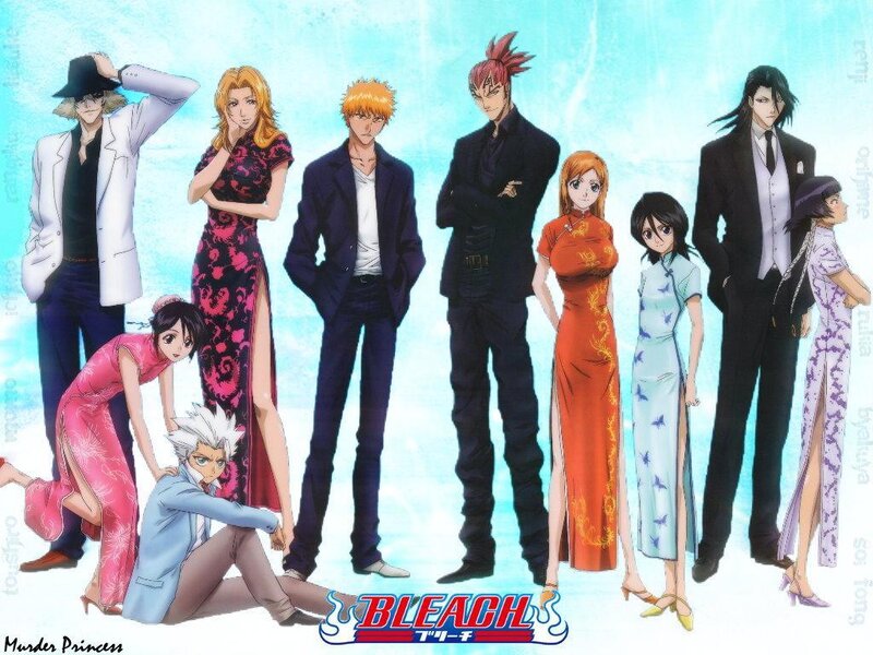 Bleach characters in formal wear