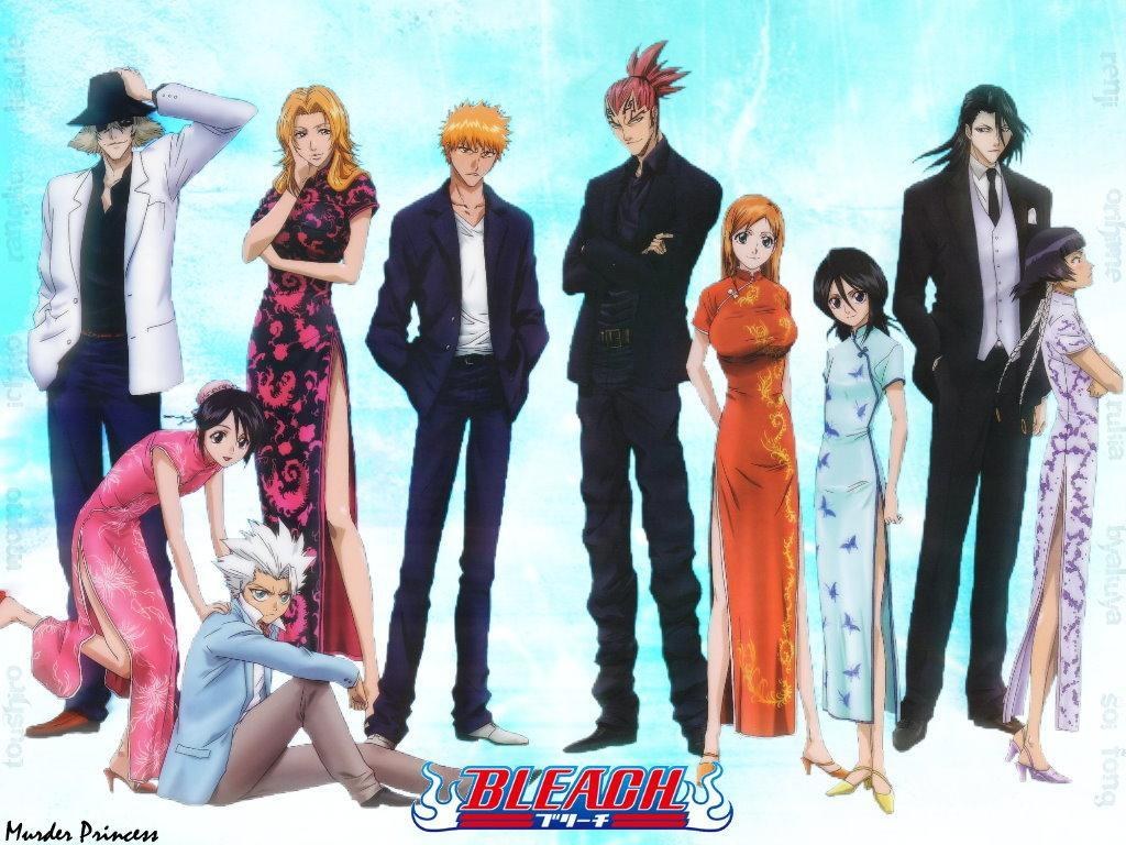 Bleach characters in formal wear