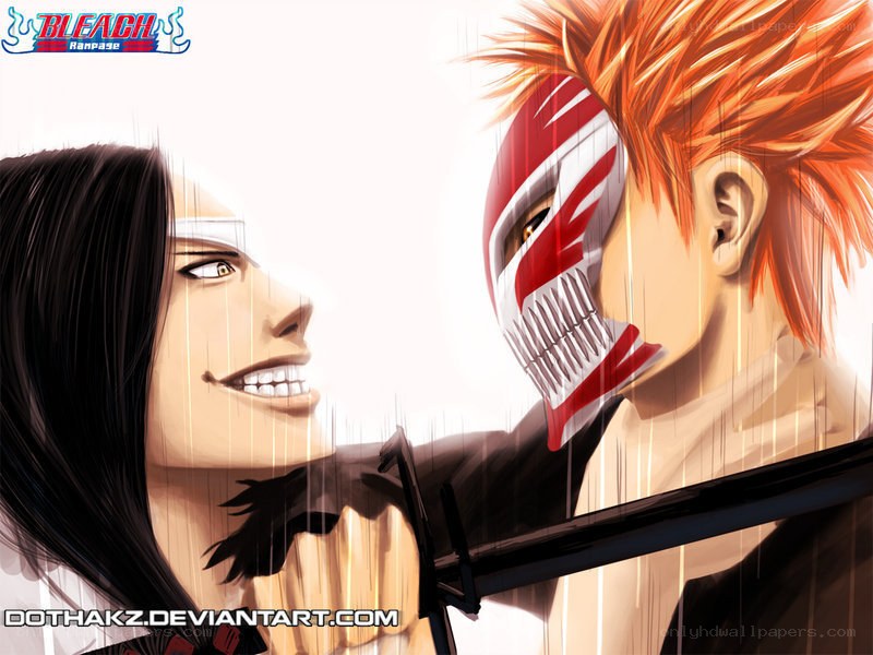 Bleach characters in intense moment