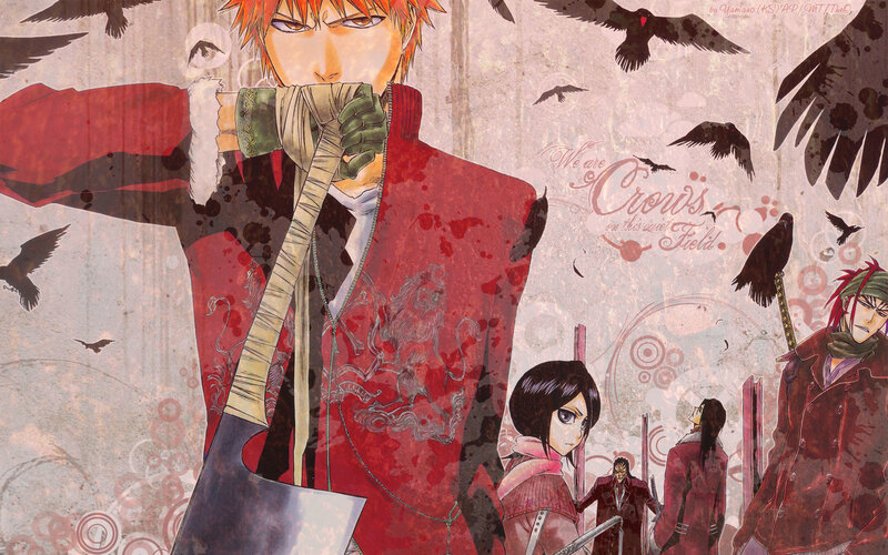 Bleach characters in red coats