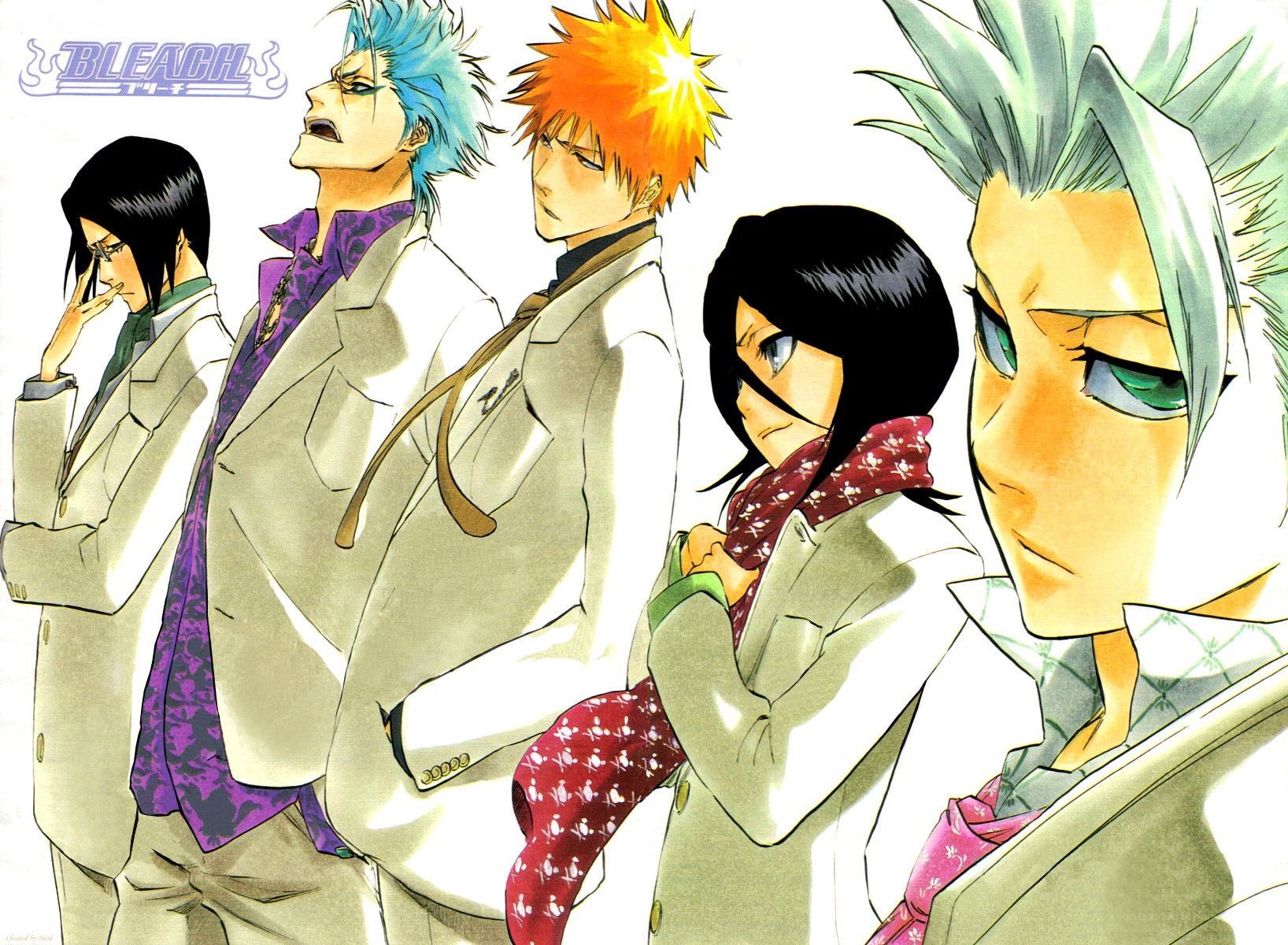 Bleach characters in school uniforms