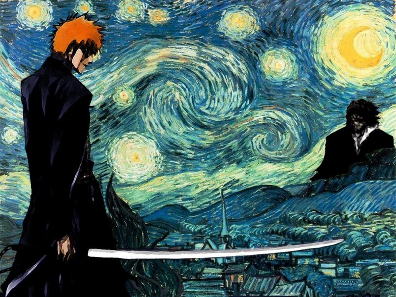 Bleach characters in Starry Night