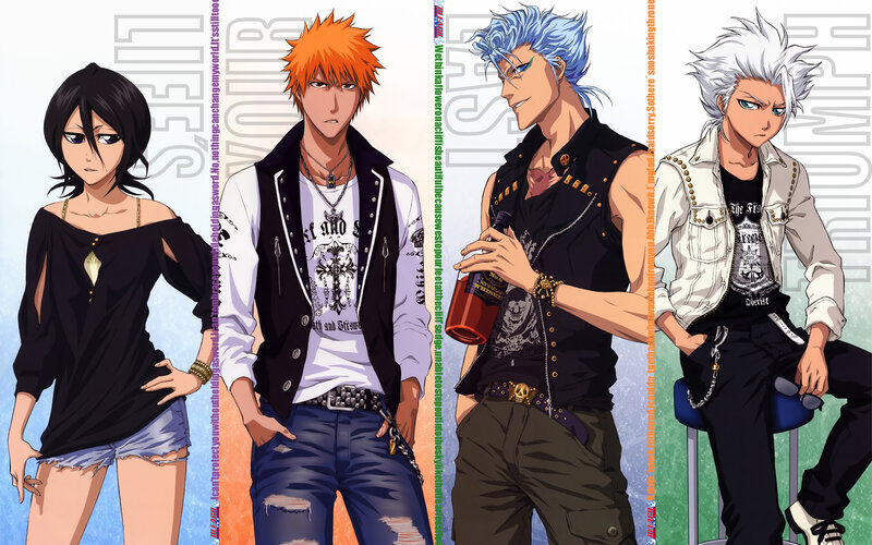 Bleach characters in stylish outfits