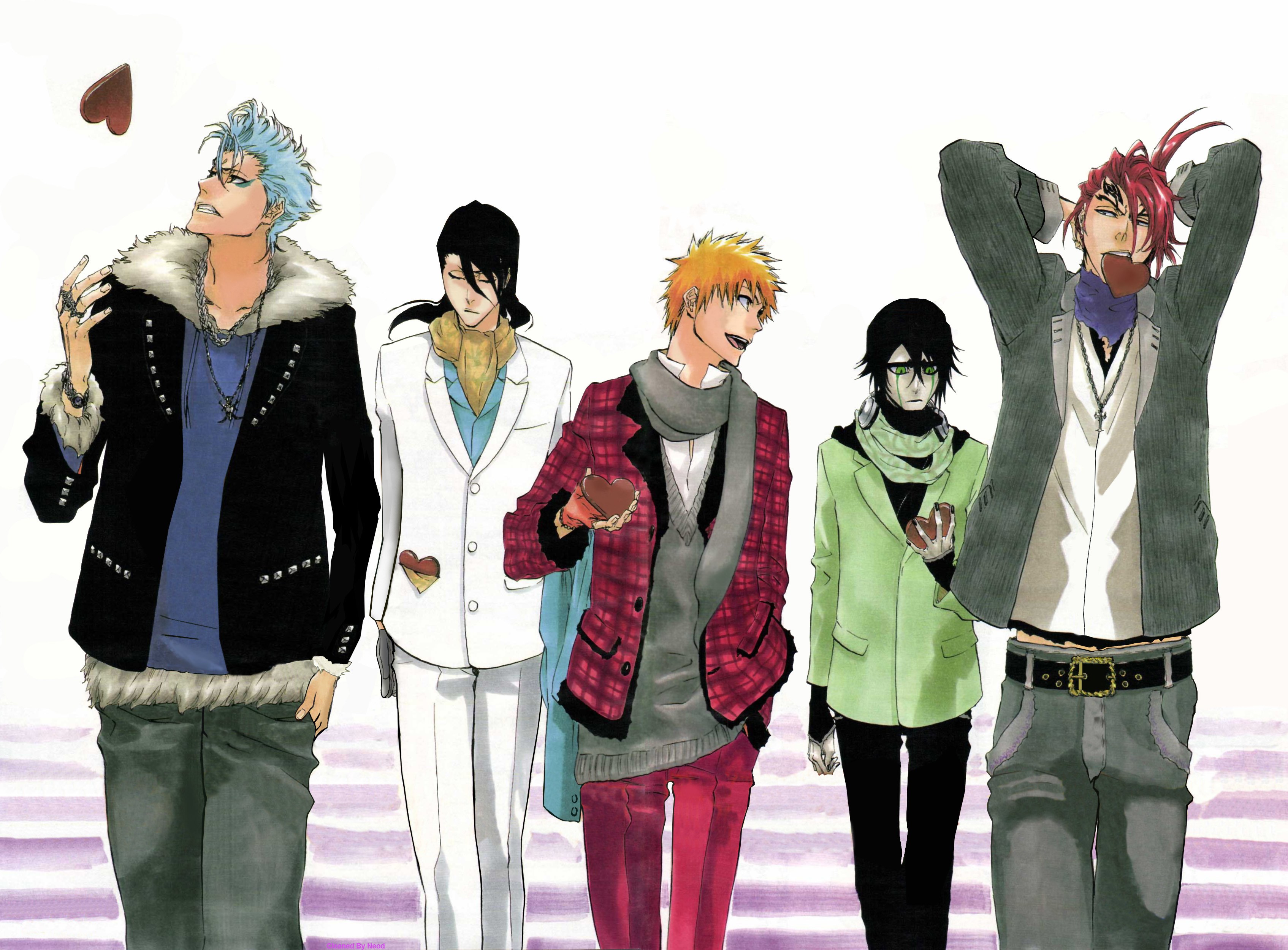Bleach characters in stylish outfits
