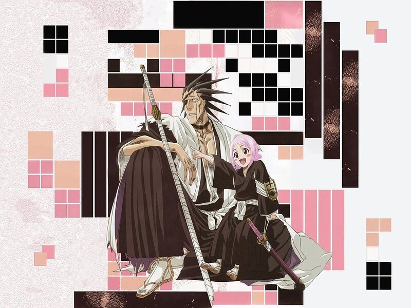 Bleach characters in stylized art