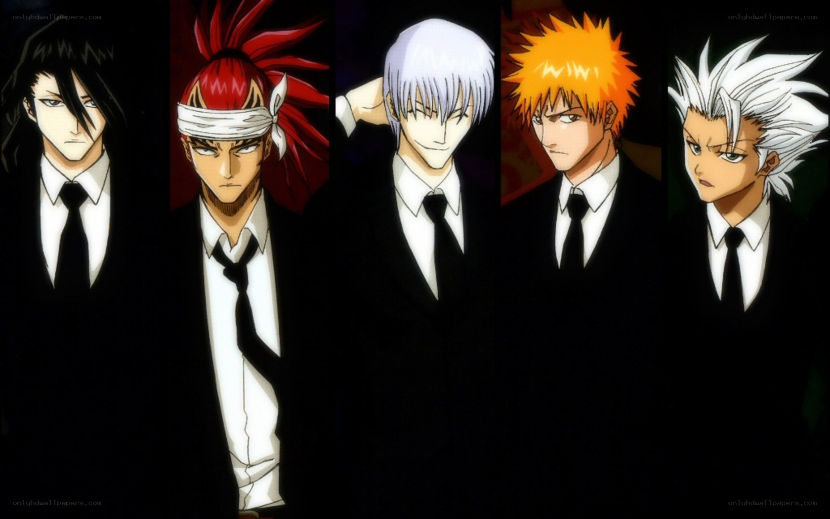 Bleach characters in suits