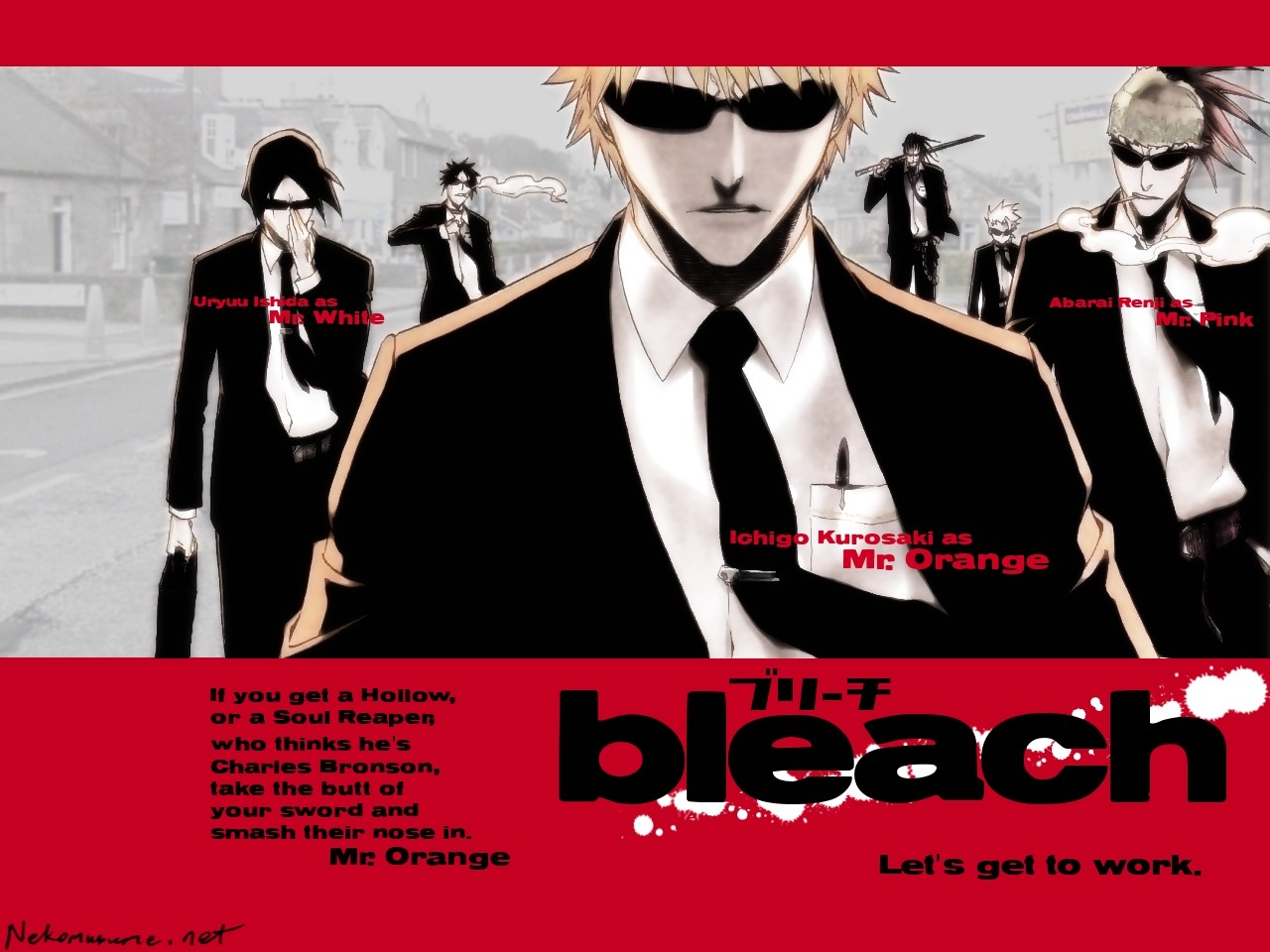 Bleach characters in suits