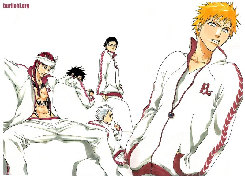 Bleach characters in tracksuits