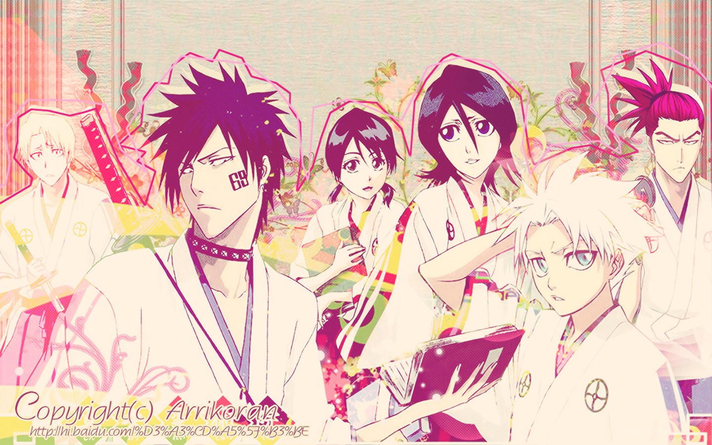 Bleach characters in traditional attire