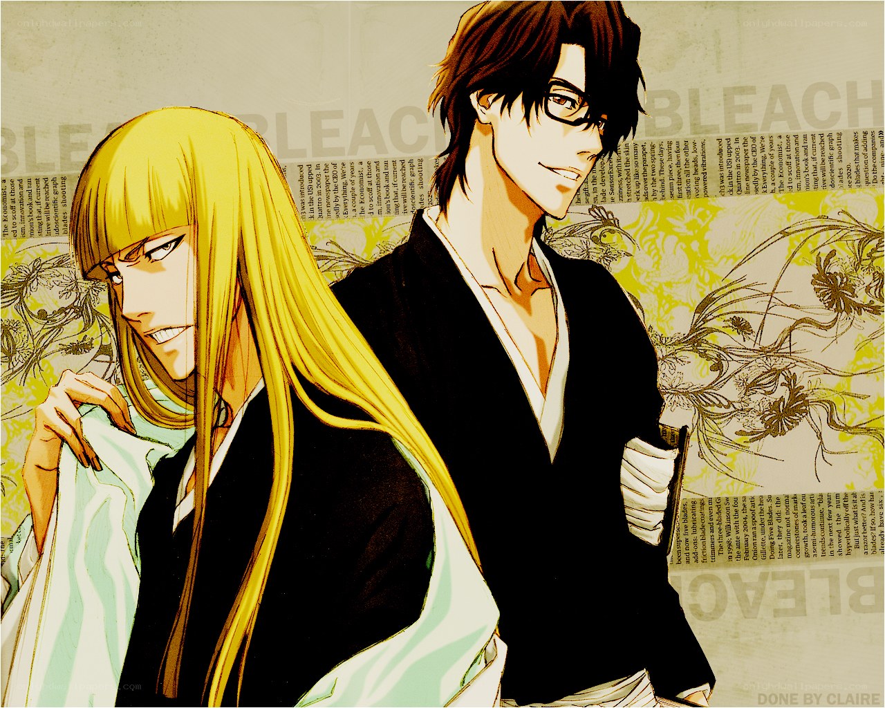 Bleach characters in traditional attire