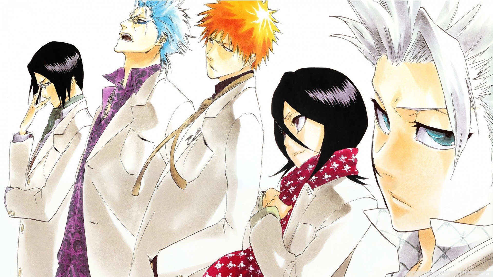 Bleach characters in white coats