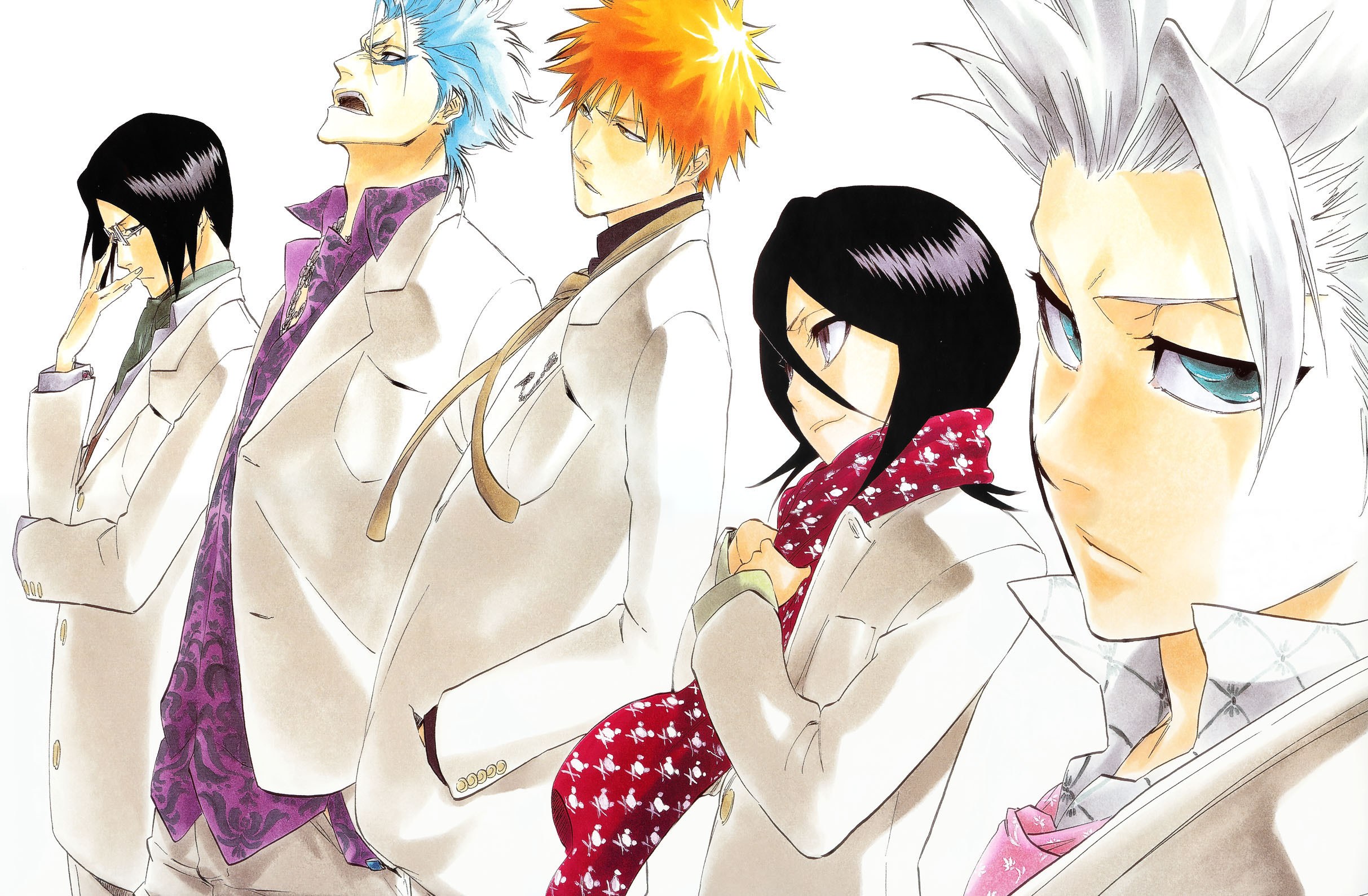 Bleach characters in white coats