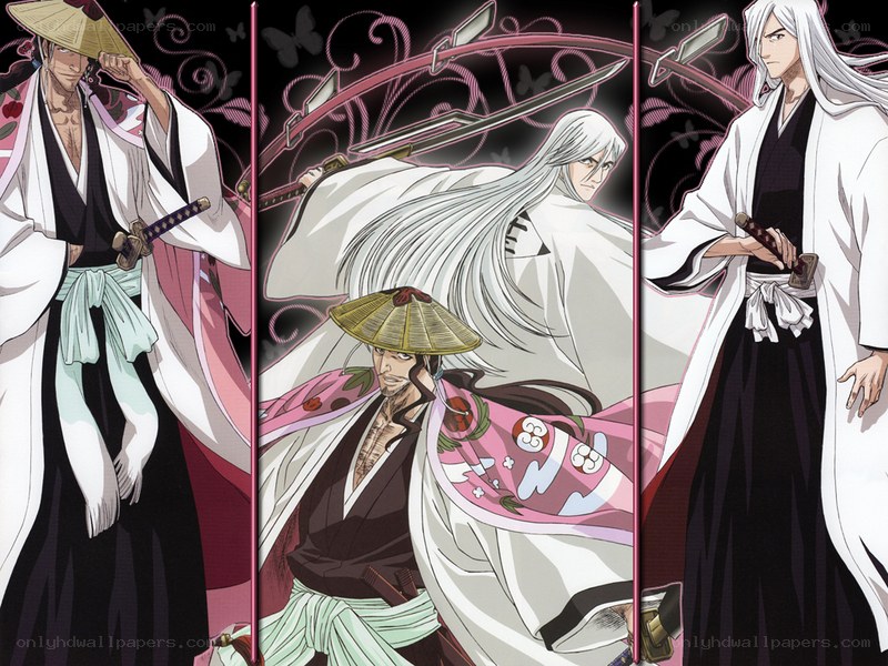 Bleach characters in white robes