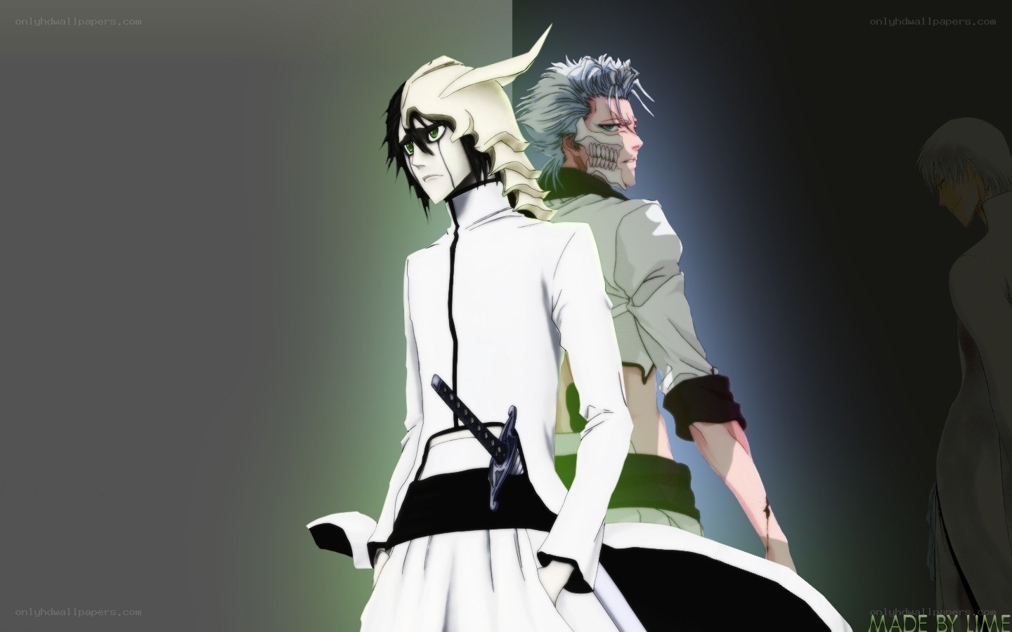 Bleach characters in white uniforms
