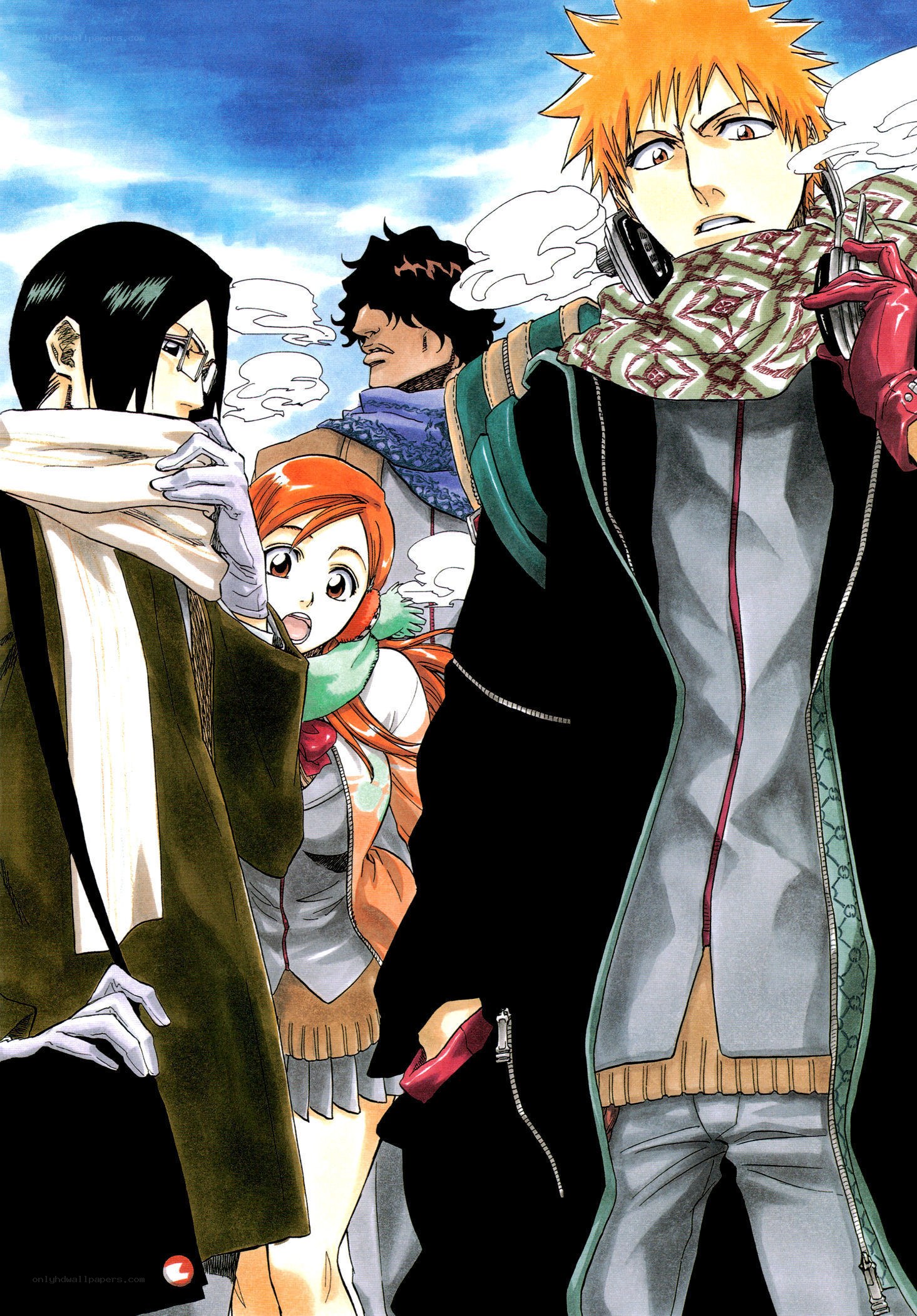 Bleach characters in winter
