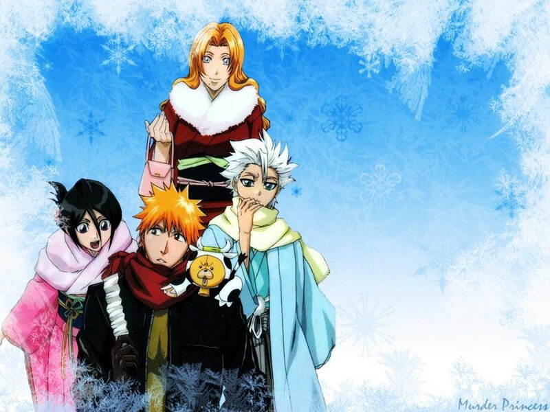 Bleach characters in winter