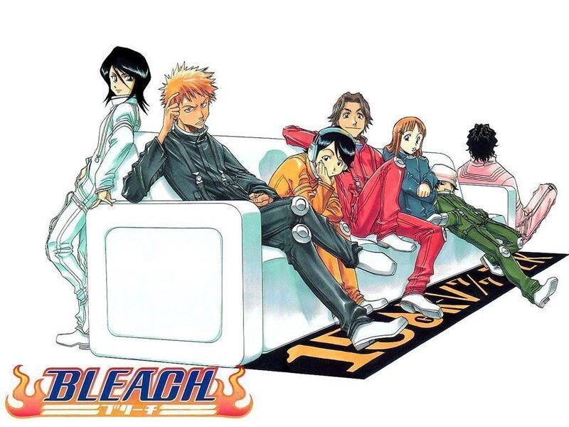 Bleach characters on a couch