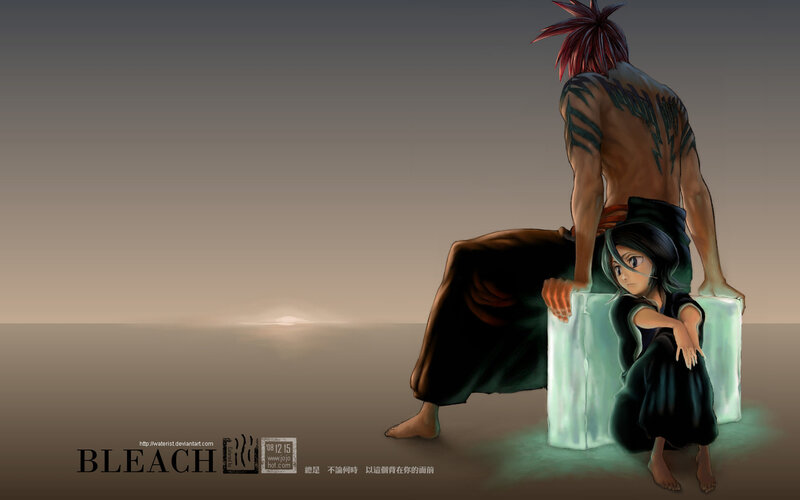 Bleach characters on ice