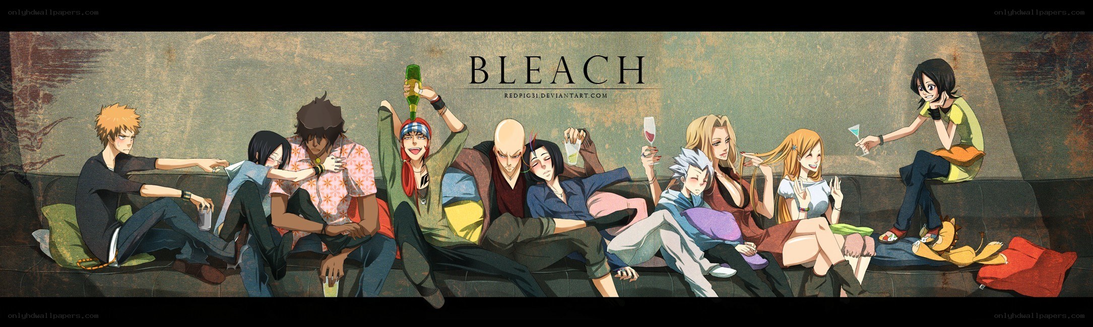 Bleach characters relaxing