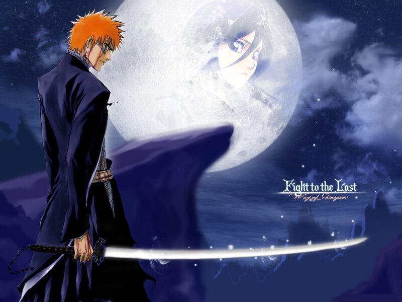 Bleach characters under moon
