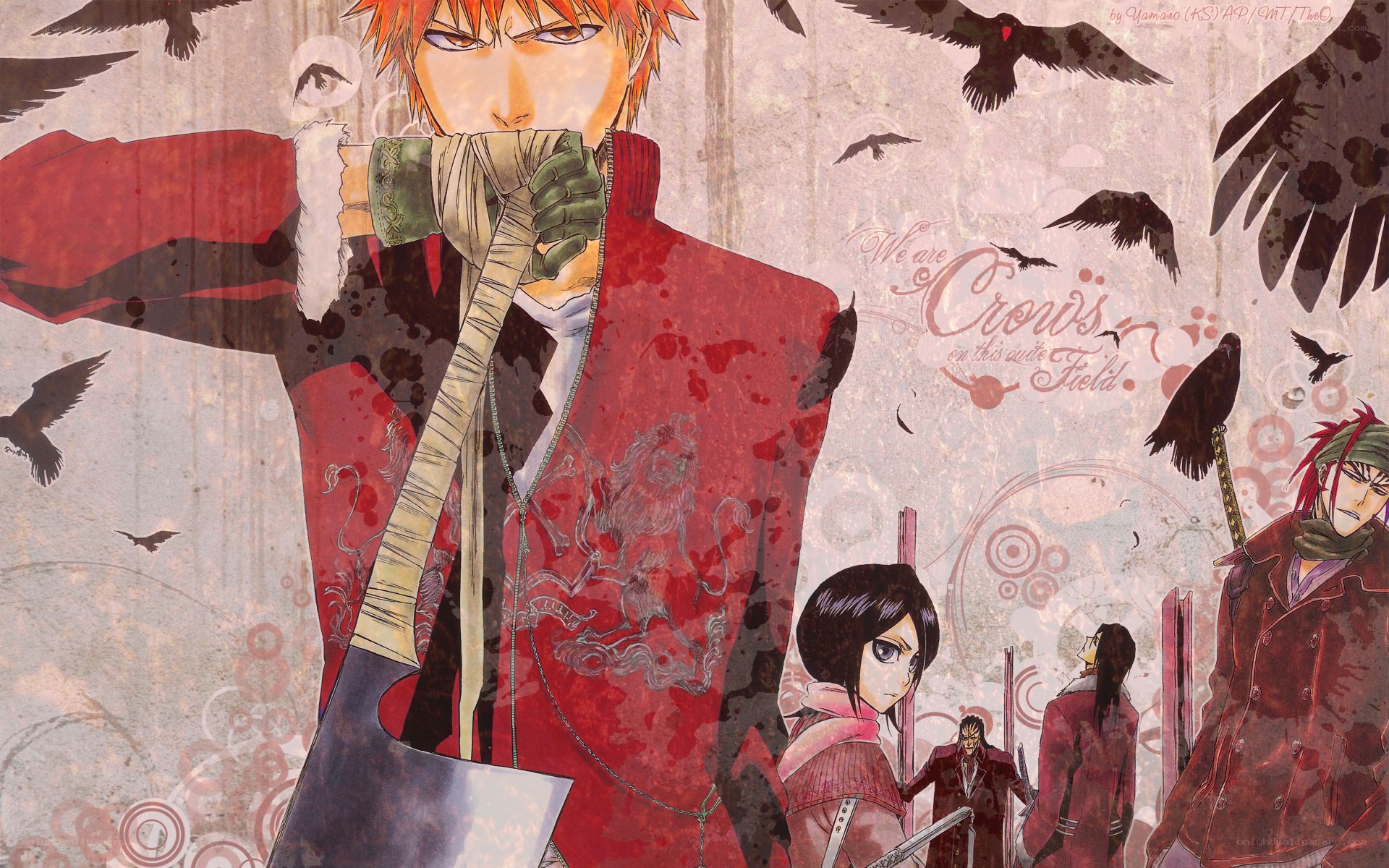 Bleach characters with crows