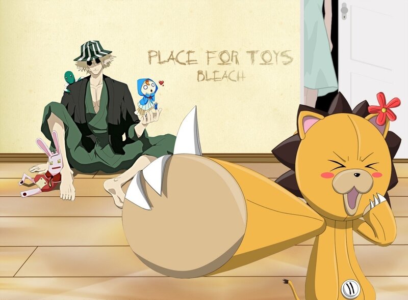 Bleach characters with toys