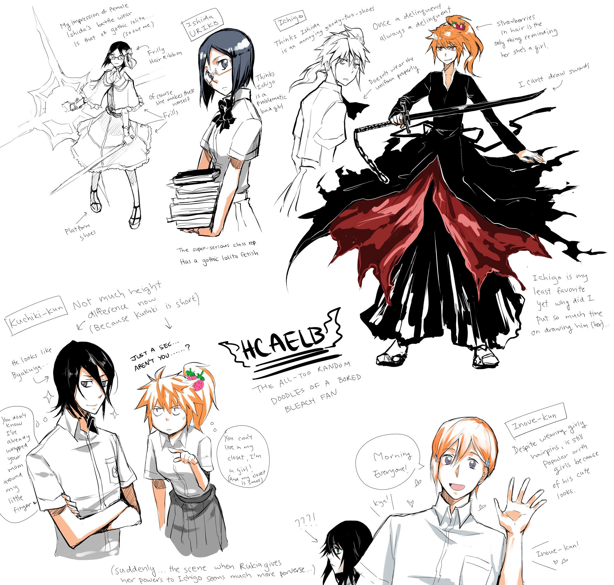Bleach fan art doodles