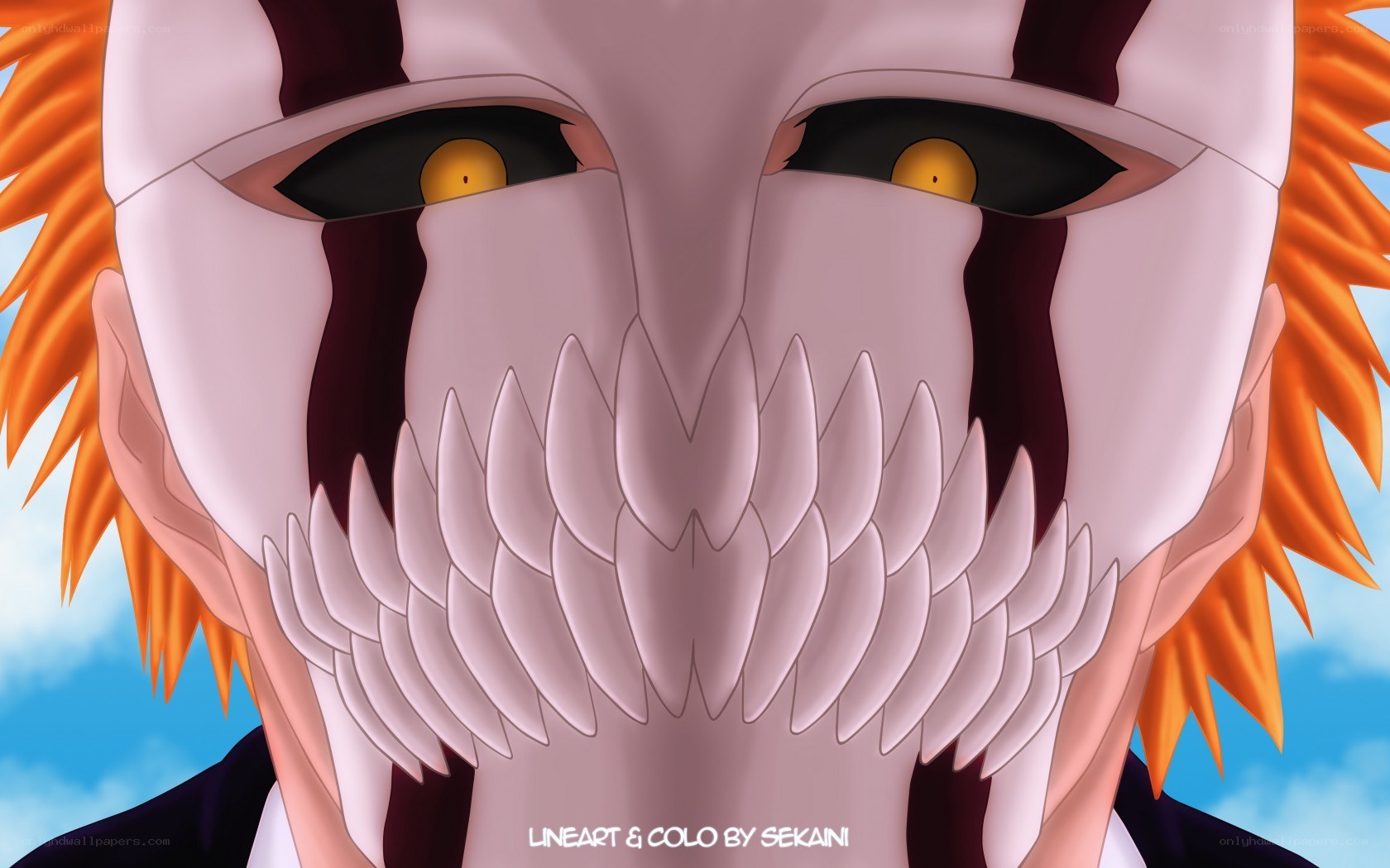 Bleach Hollow mask close-up