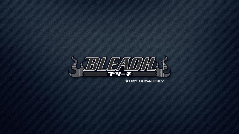 Bleach logo on denim