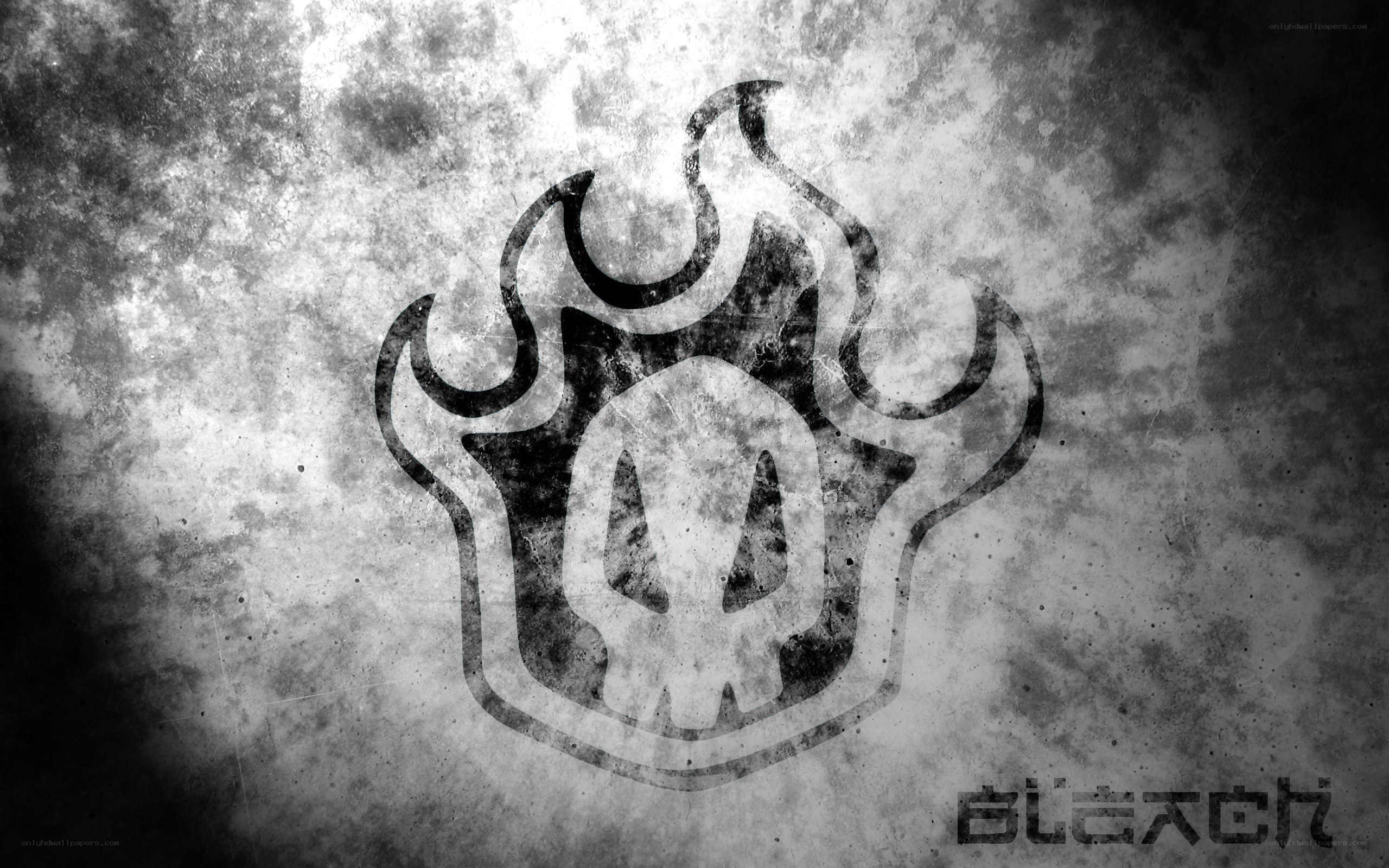 Bleach logo on grunge background
