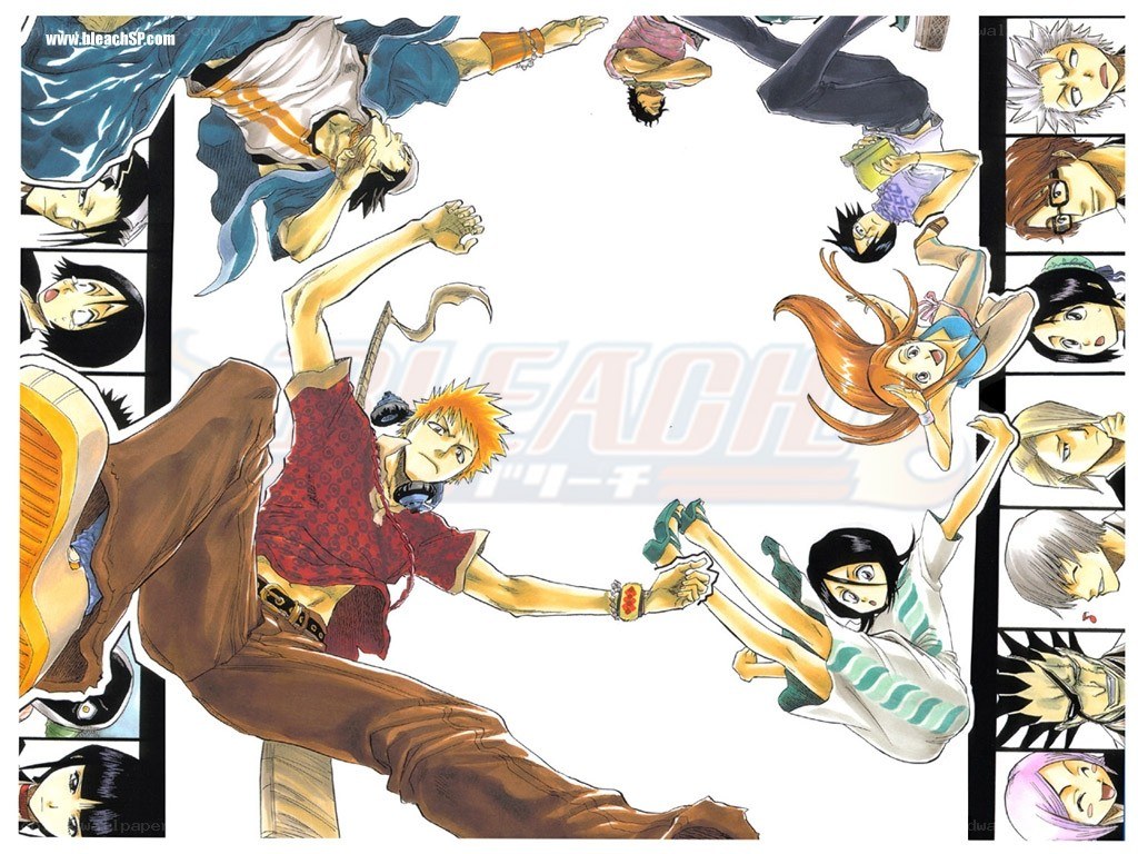 Bleach manga character collage