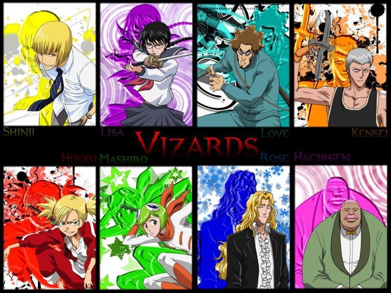 Bleach Vizards characters