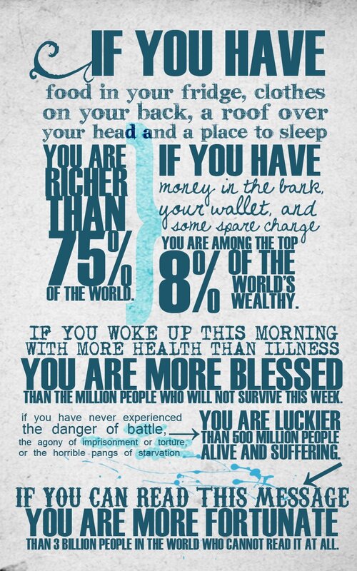 blessed to be fortunate
