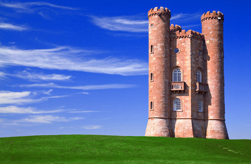 Blickling Hall Tower — Blue, Serene, Afternoon