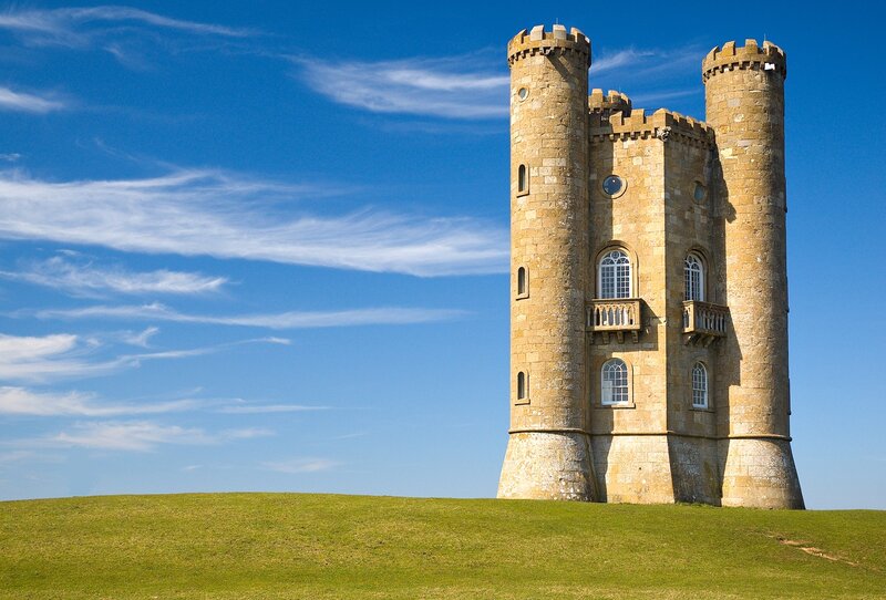 Blickling Hall Tower — Blue, Serene