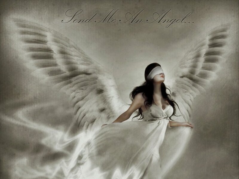 Blindfolded Angel Woman