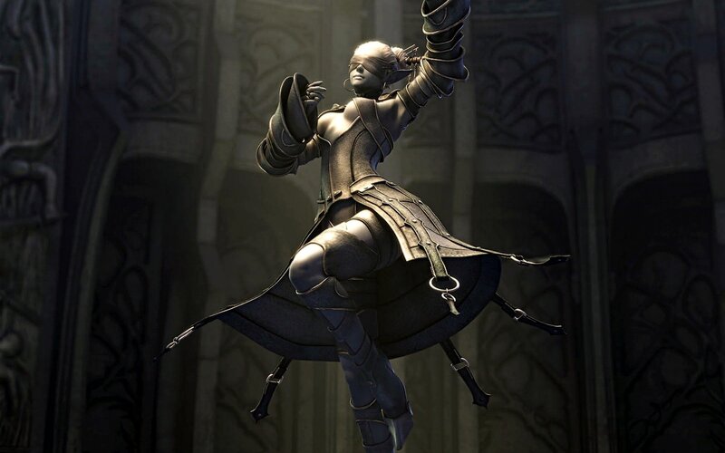 Blindfolded Female Warrior