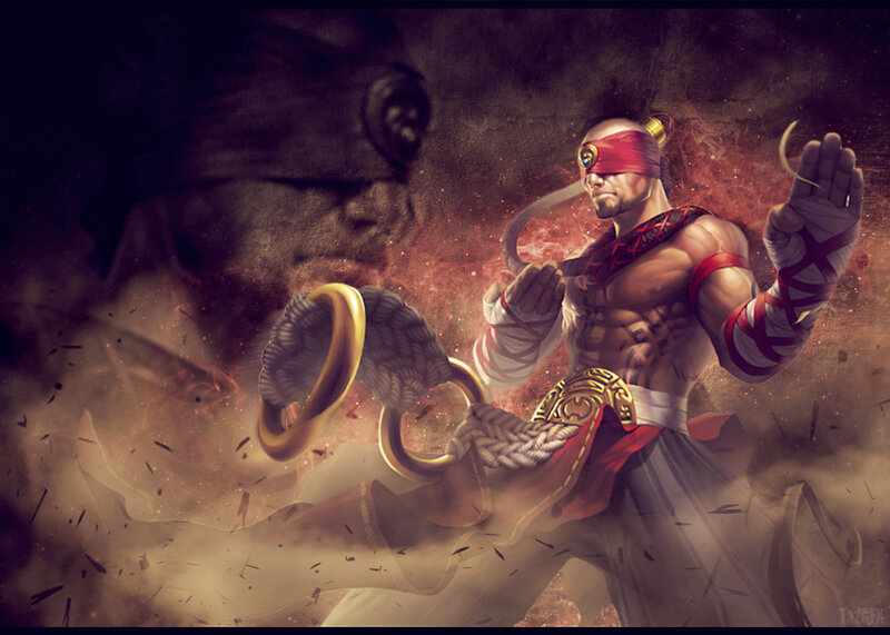 Blindfolded Martial Artist — Red