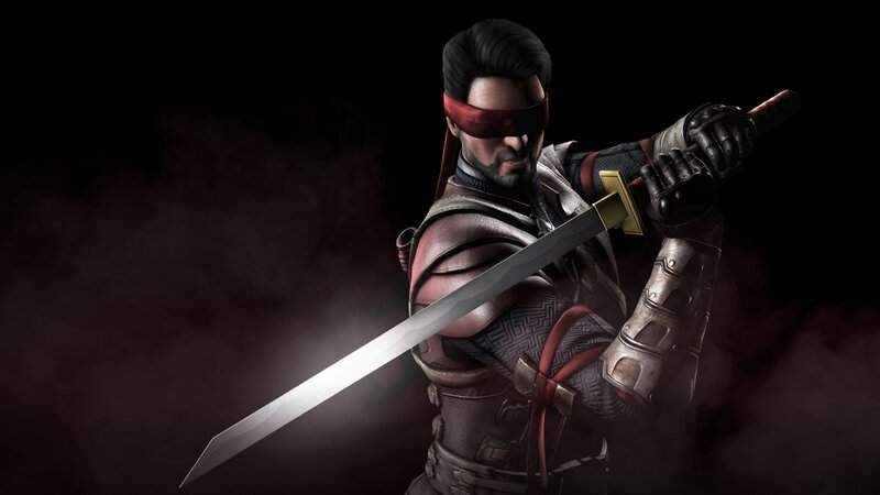 Blindfolded Warrior with Sword