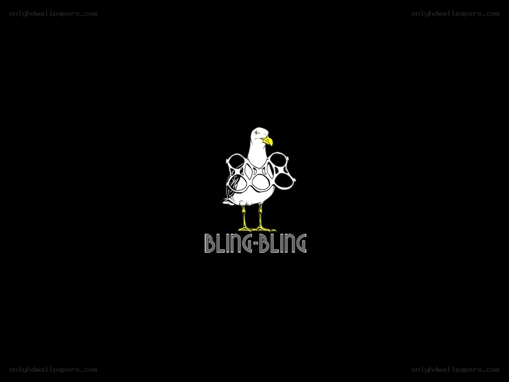 Bling-Bling logo with bird