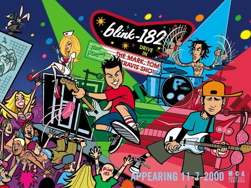 Blink-182 concert poster