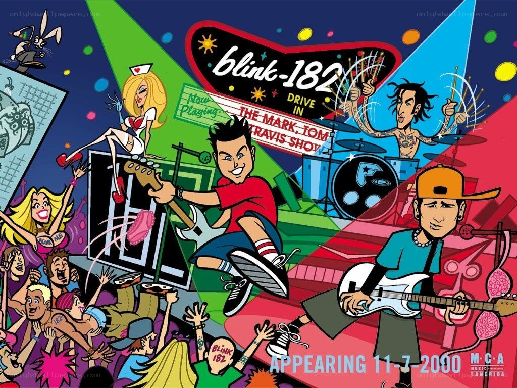 Blink-182 concert poster