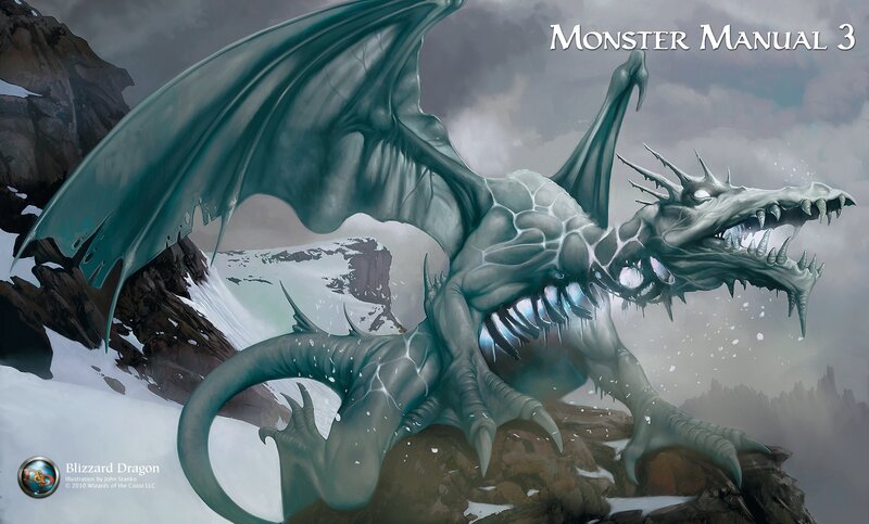 Blizzard Dragon from Monster Manual 3