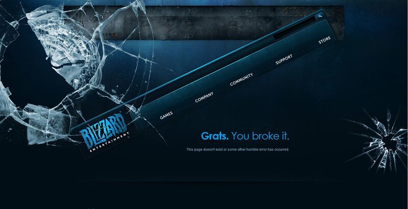 Blizzard error page