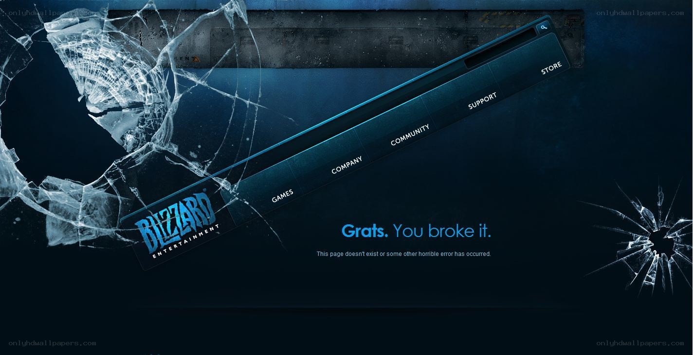 Blizzard error page