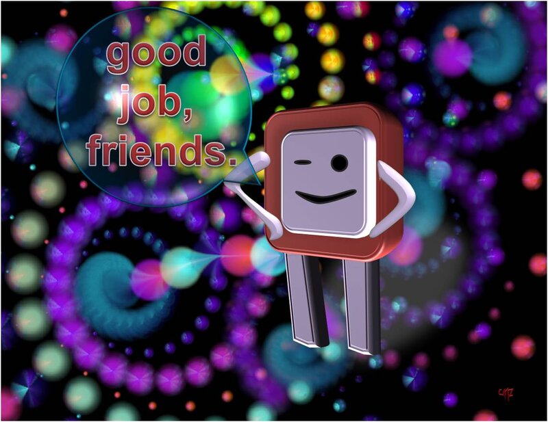 Blocky Robot Character