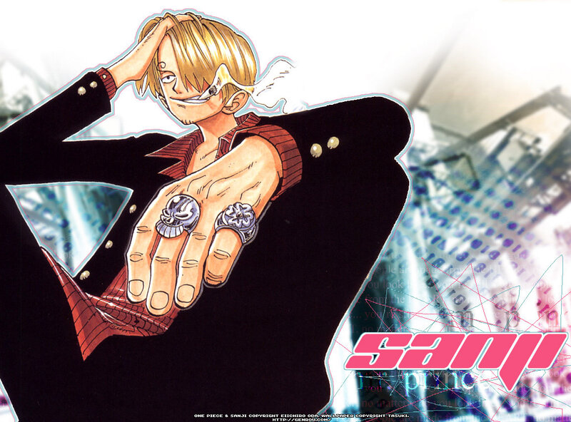 Blond Anime Character — Black, Confident