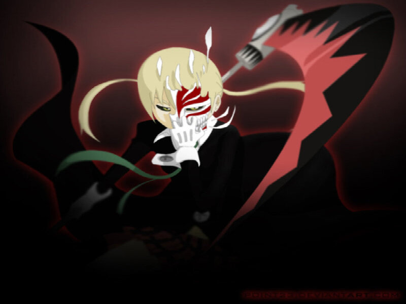 Blond Anime Character — Black