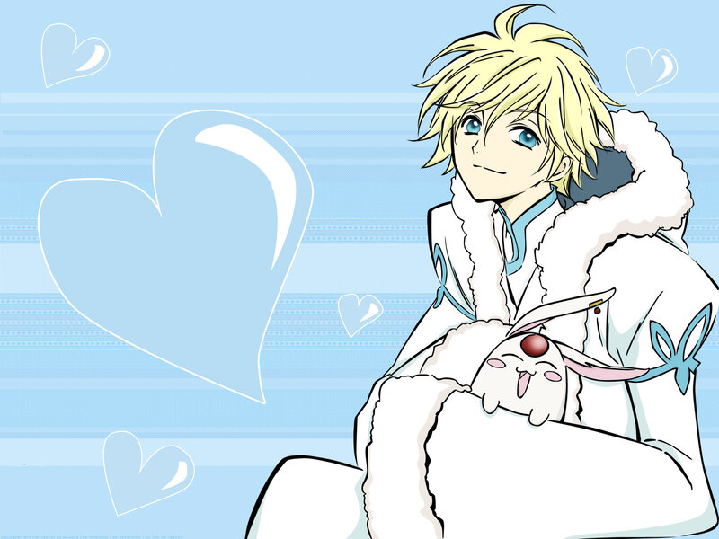 Blond Anime Character — Blue, Calm, Cheerful